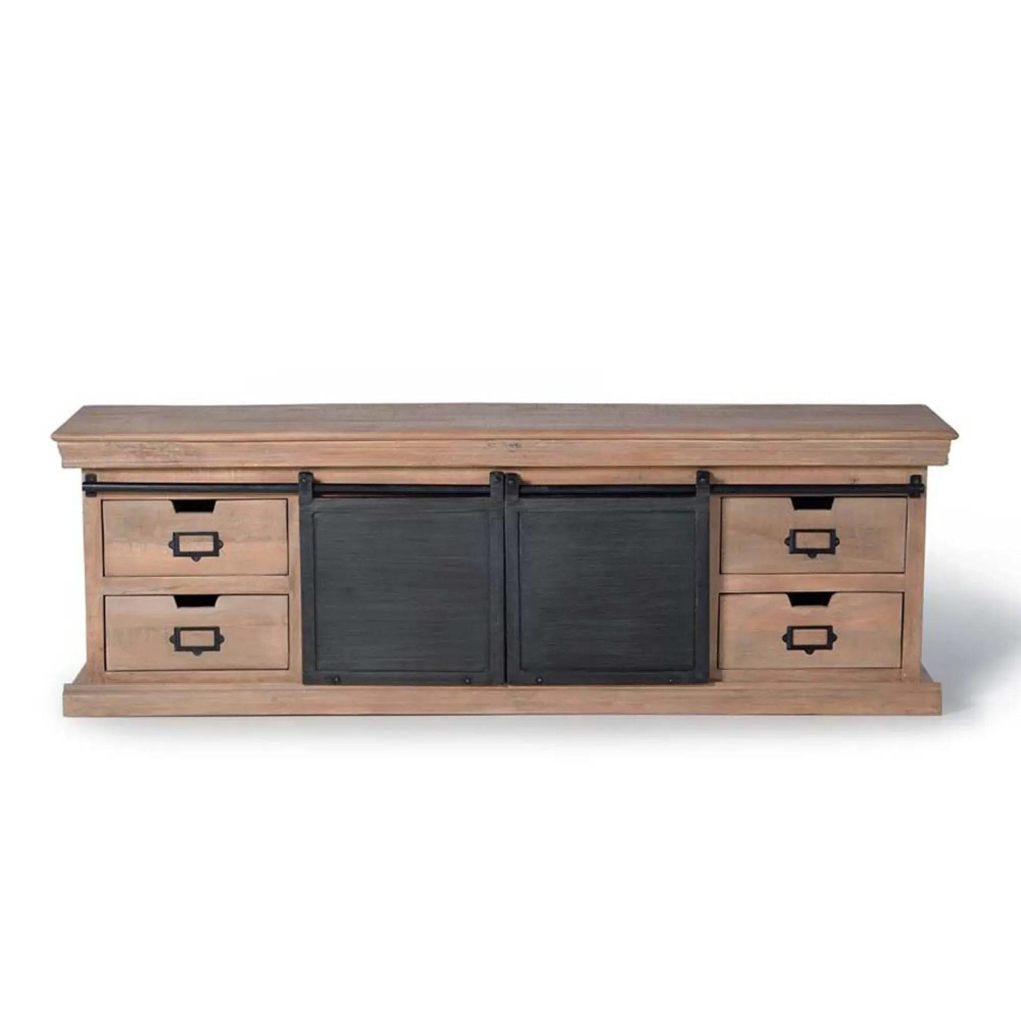 Irondale Large TV Unit with Storage - Natural, Mango Wood