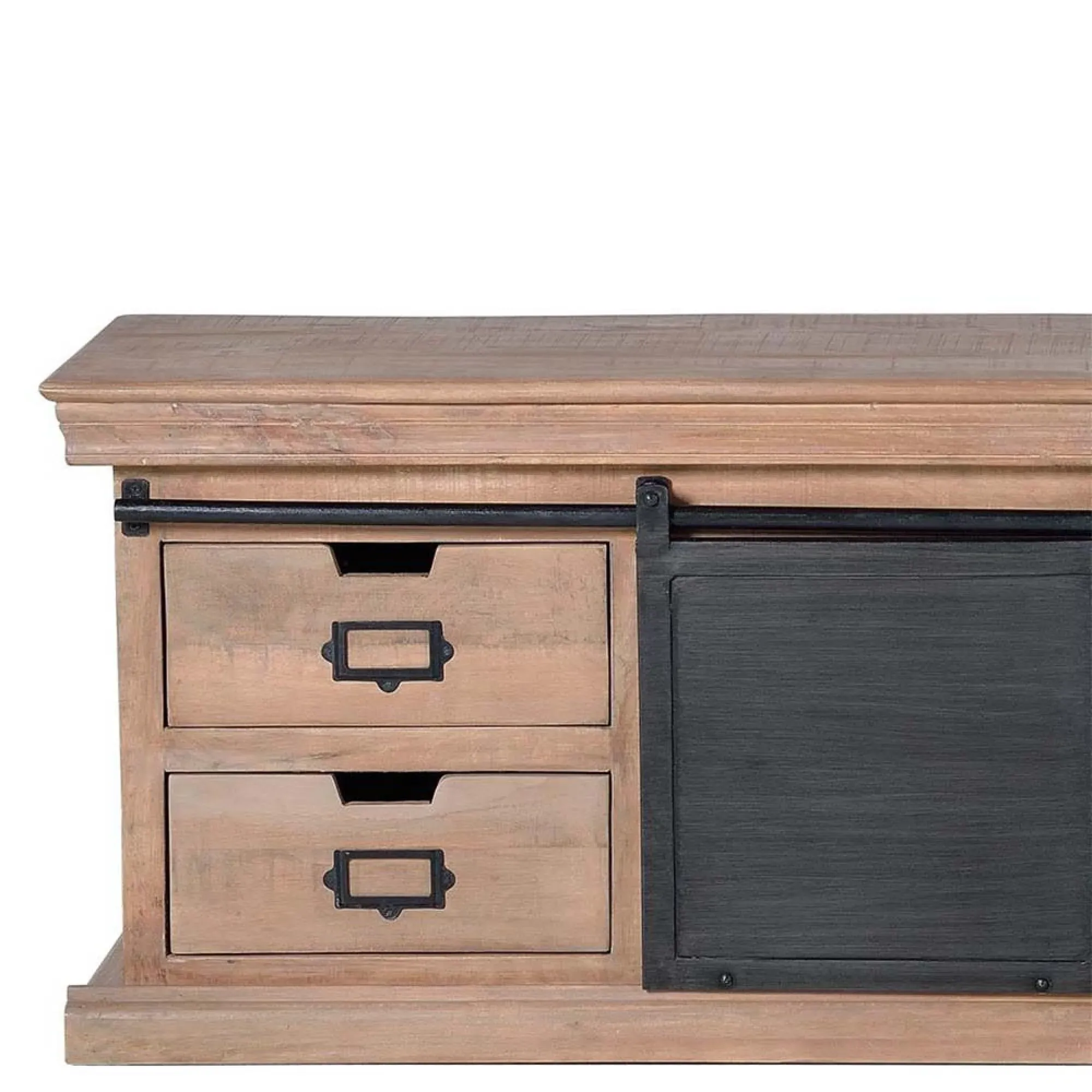 Irondale Large TV Unit with Storage - Natural, Mango Wood