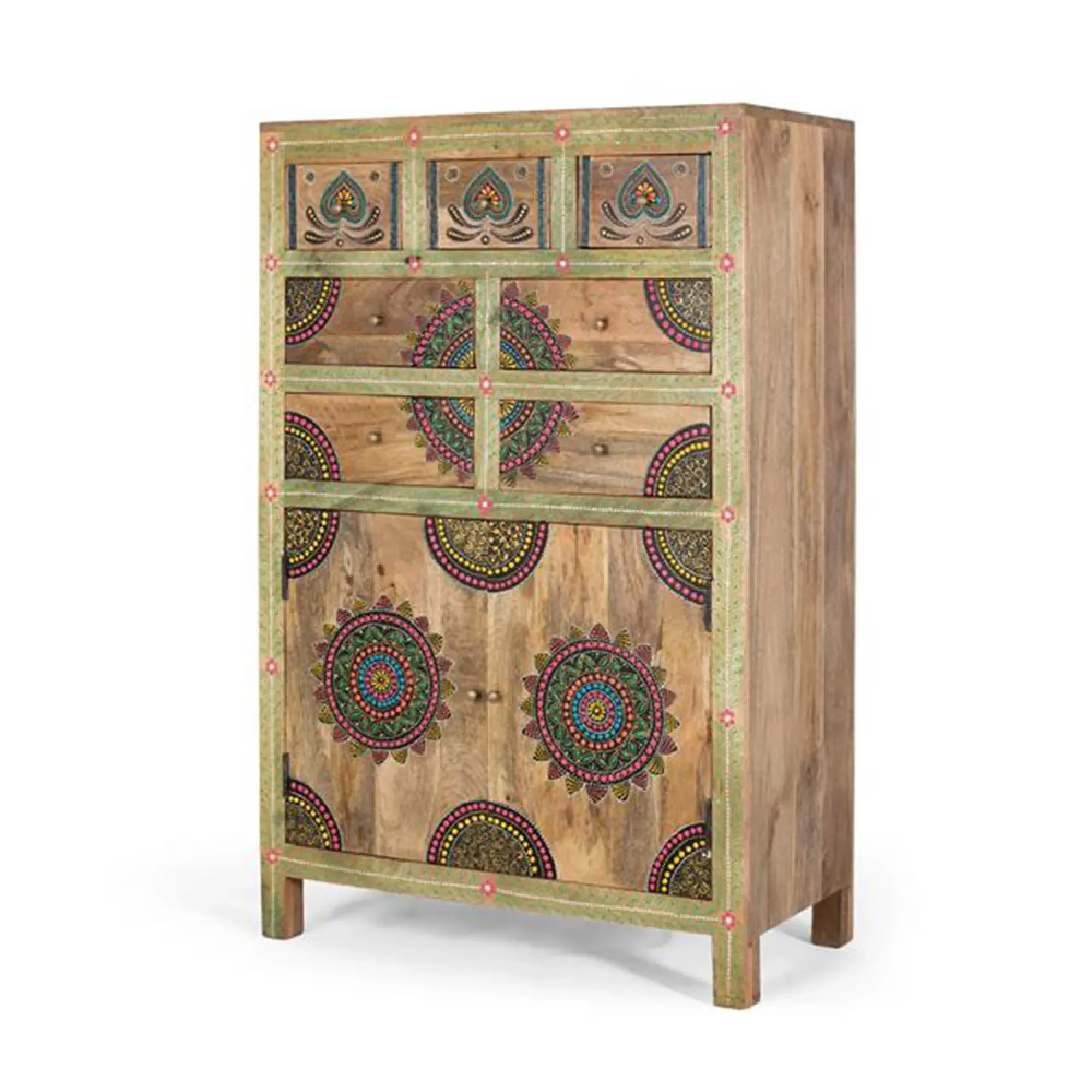 Jazxhias 2 Door Highboard - Mango Wood