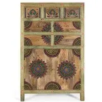 Jazxhias 2 Door Highboard - Mango Wood