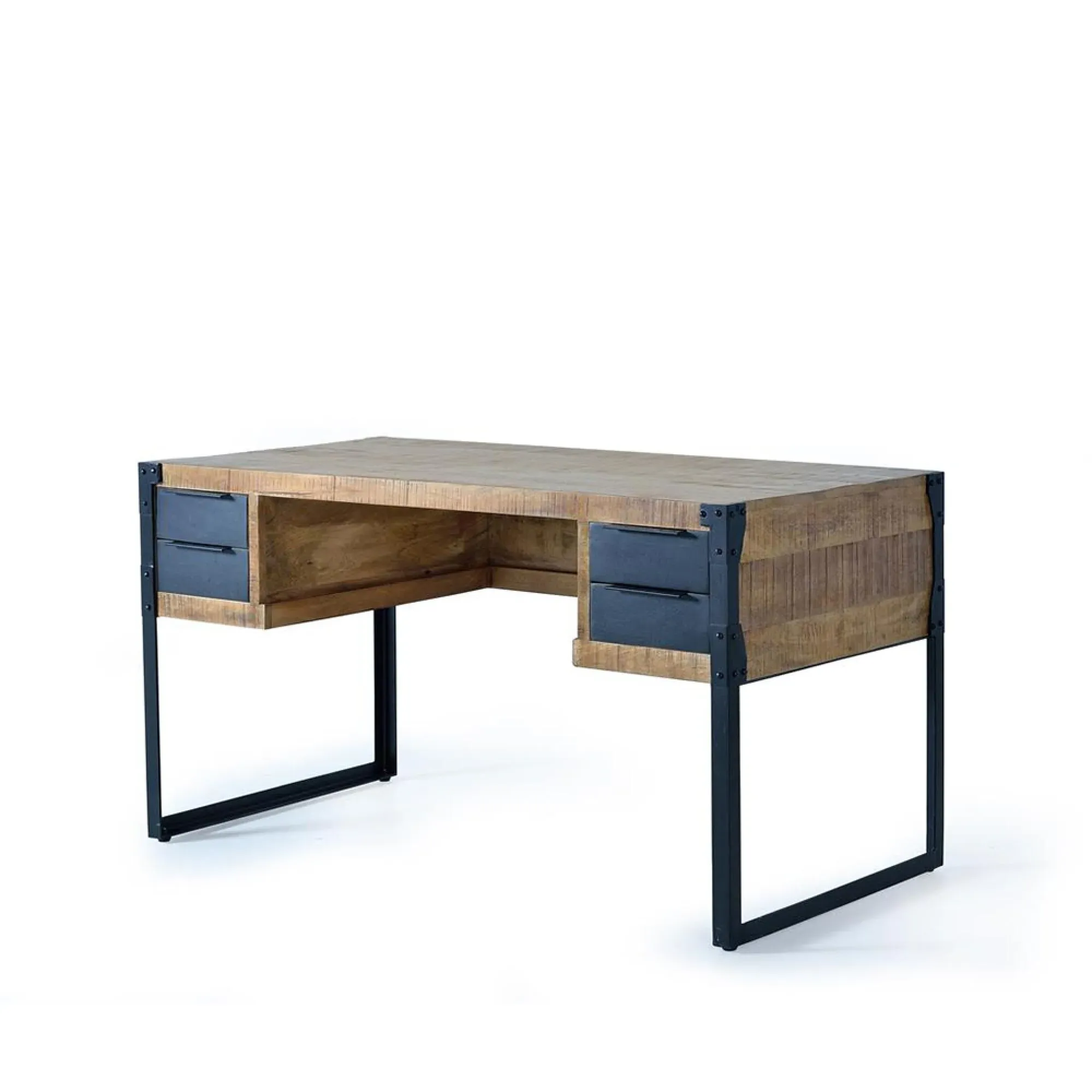 Jeronisht 4 Drawer Desk - Natural, Mango Wood