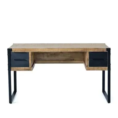 Jeronisht 4 Drawer Desk - Natural, Mango Wood image