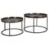 Juamoja Round Coffee Table Set of 2 - Bronze, Metal