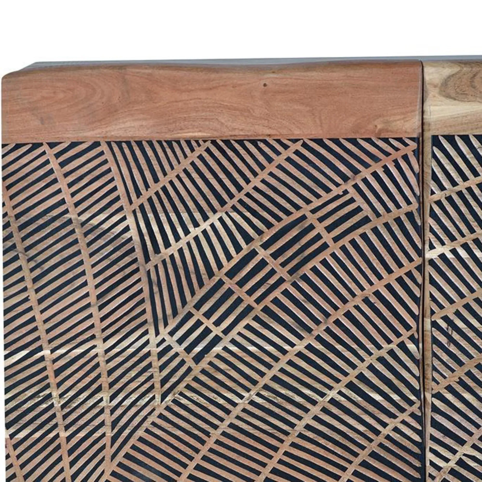 Karlstad 2 Door Small Sideboard - Natural, Acacia Wood