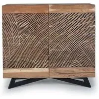 Karlstad 2 Door Small Sideboard - Natural, Acacia Wood