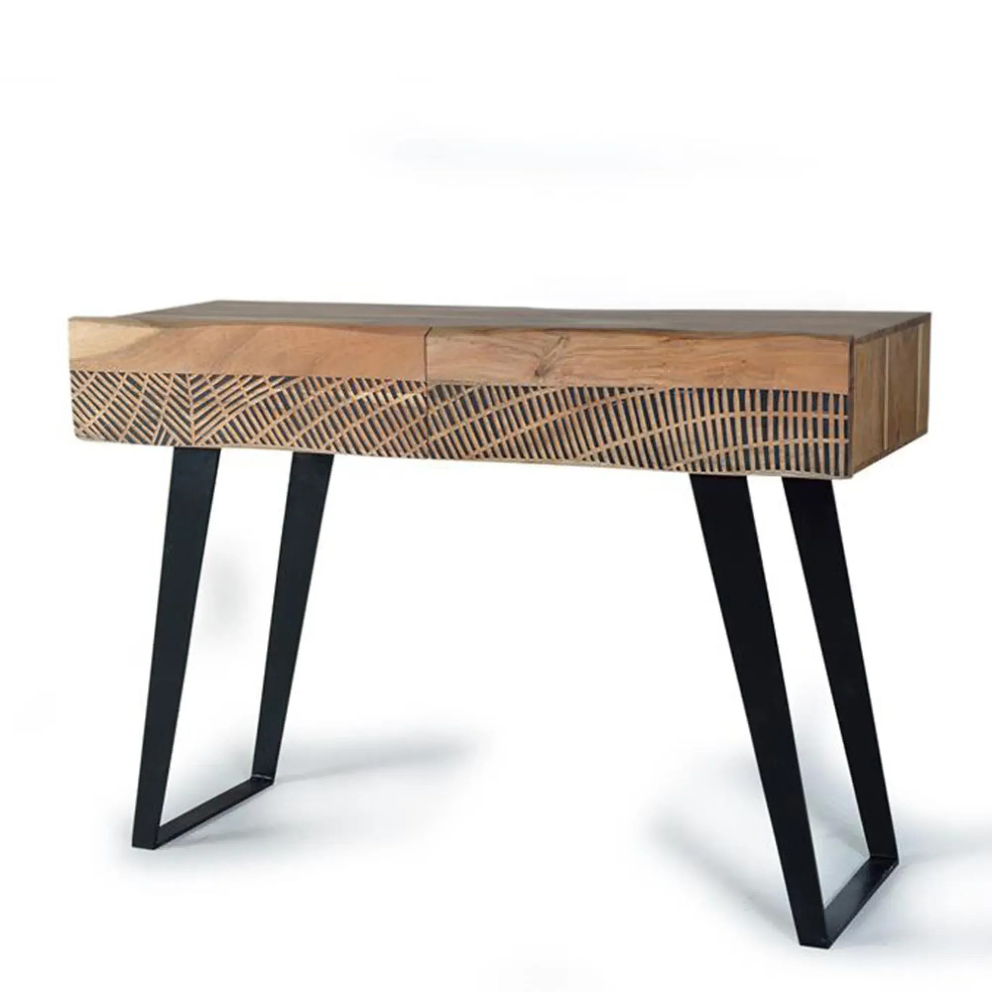 Karlstad 2 Drawer Console Table - Natural, Acacia Wood