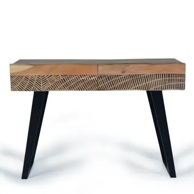 Karlstad 2 Drawer Console Table - Natural, Acacia Wood image