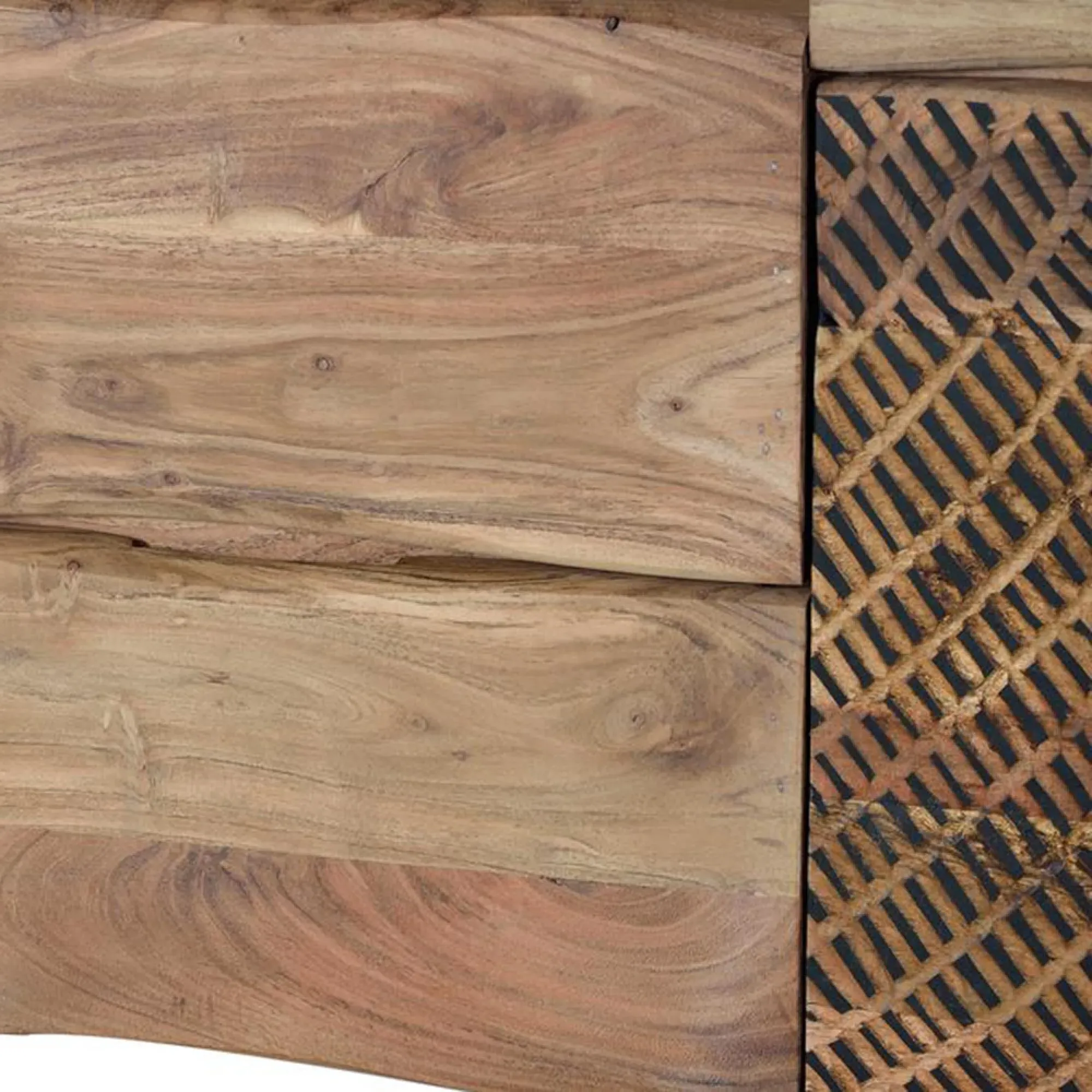 Karlstad 6 Drawer Wide Chest - Natural, Acacia Wood