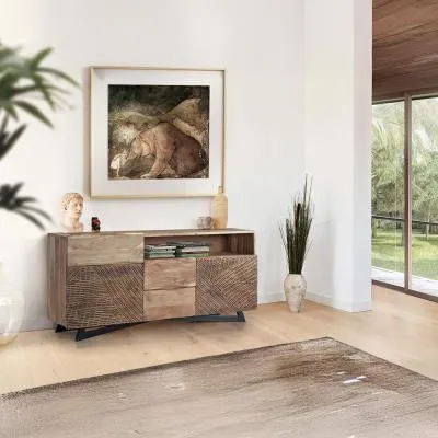 Karlstad Large Sideboard - Natural, Acacia Wood image