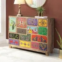 Kenmare Multi Drawer Wide Cabinet - Mango Wood