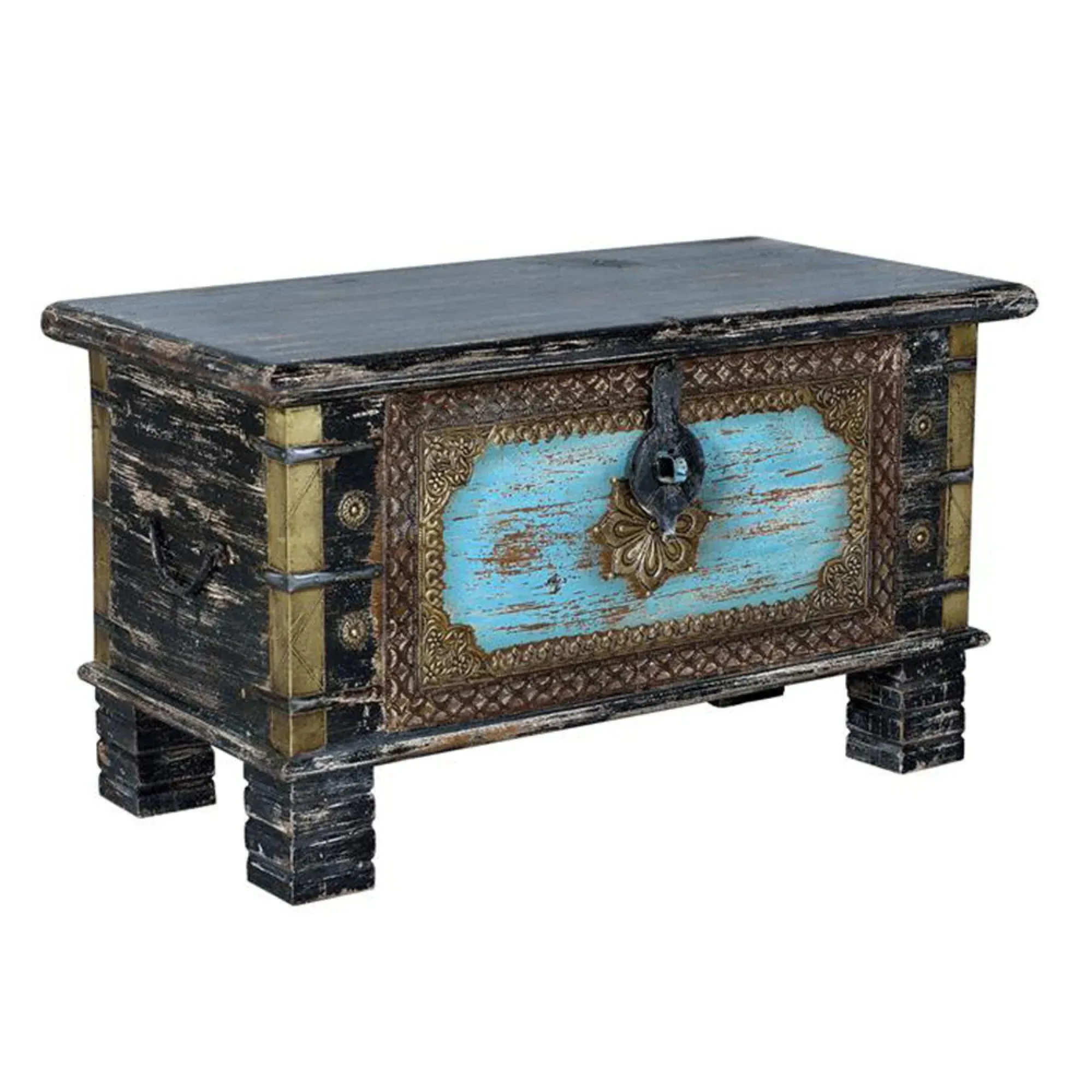 Ketten Storage Trunk - Bronze, Mango Wood