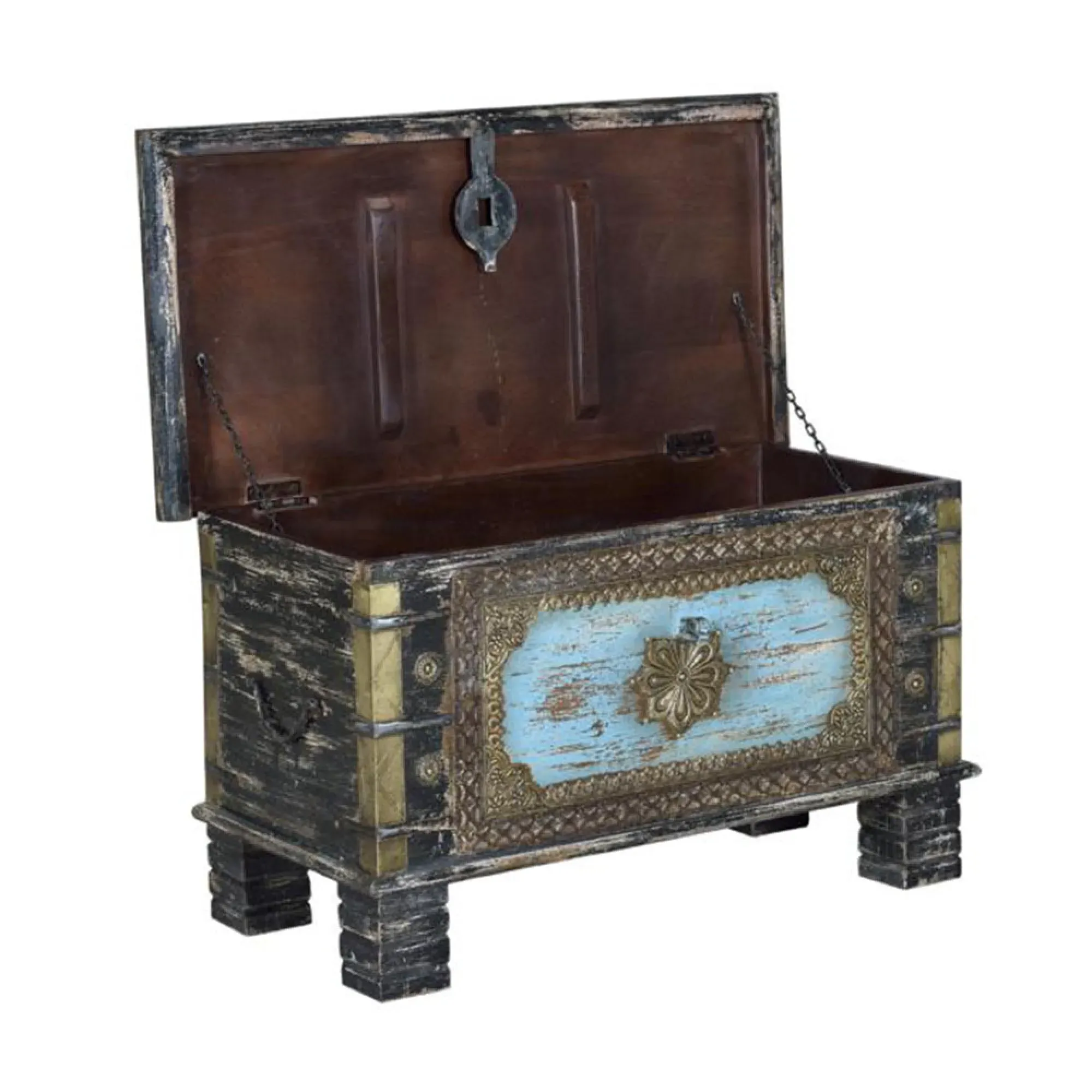 Ketten Storage Trunk - Bronze, Mango Wood