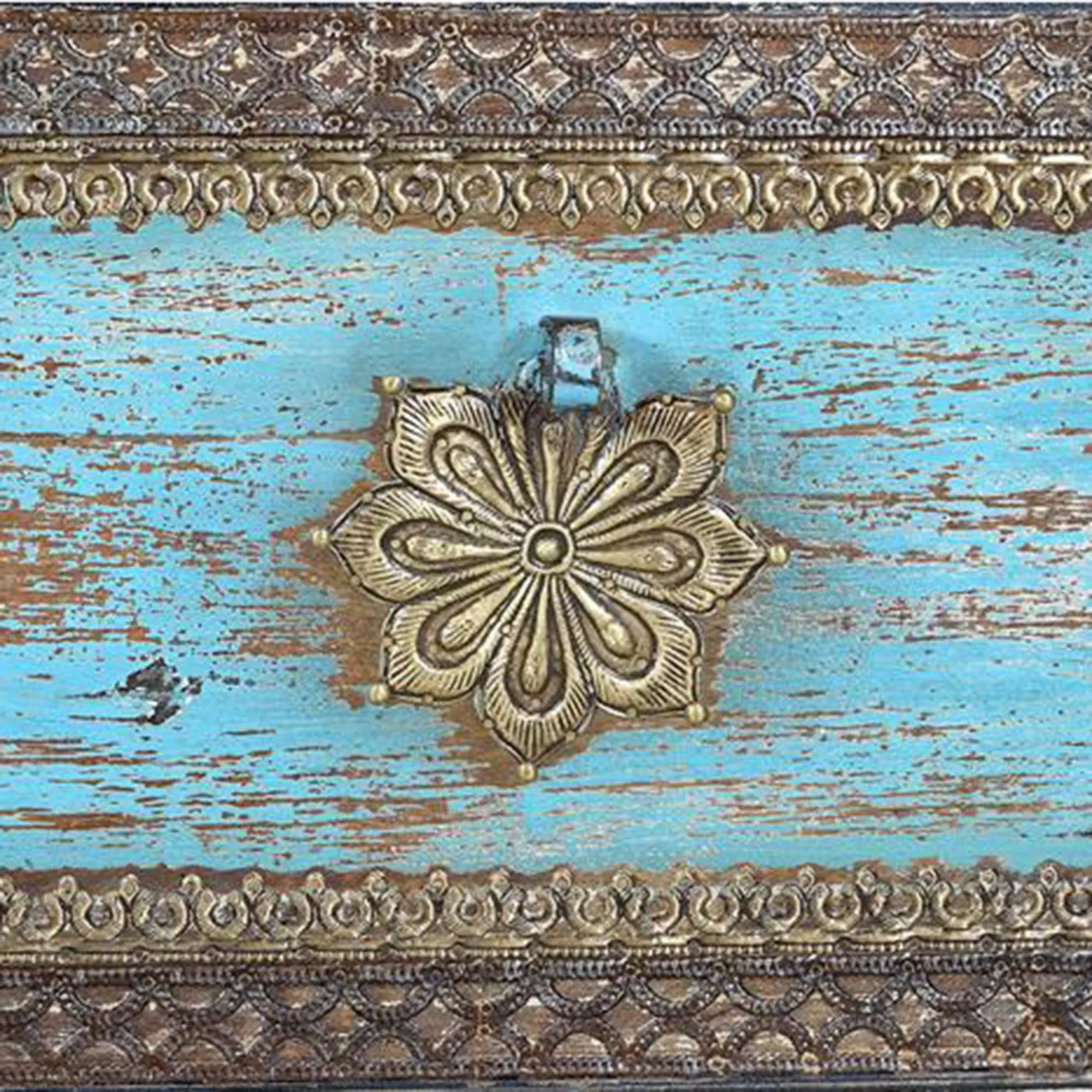 Ketten Storage Trunk - Bronze, Mango Wood