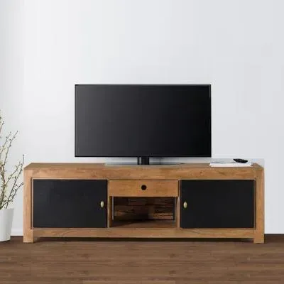 Kiester Storage TV Unit - Natural, Mango Wood