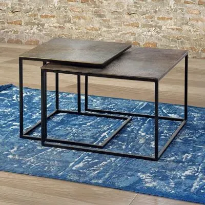 Kingalamila Coffee Table Set - Grey, Metal image
