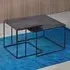 Kingalamila Square Coffee Table Set of 2 - Black, Metal