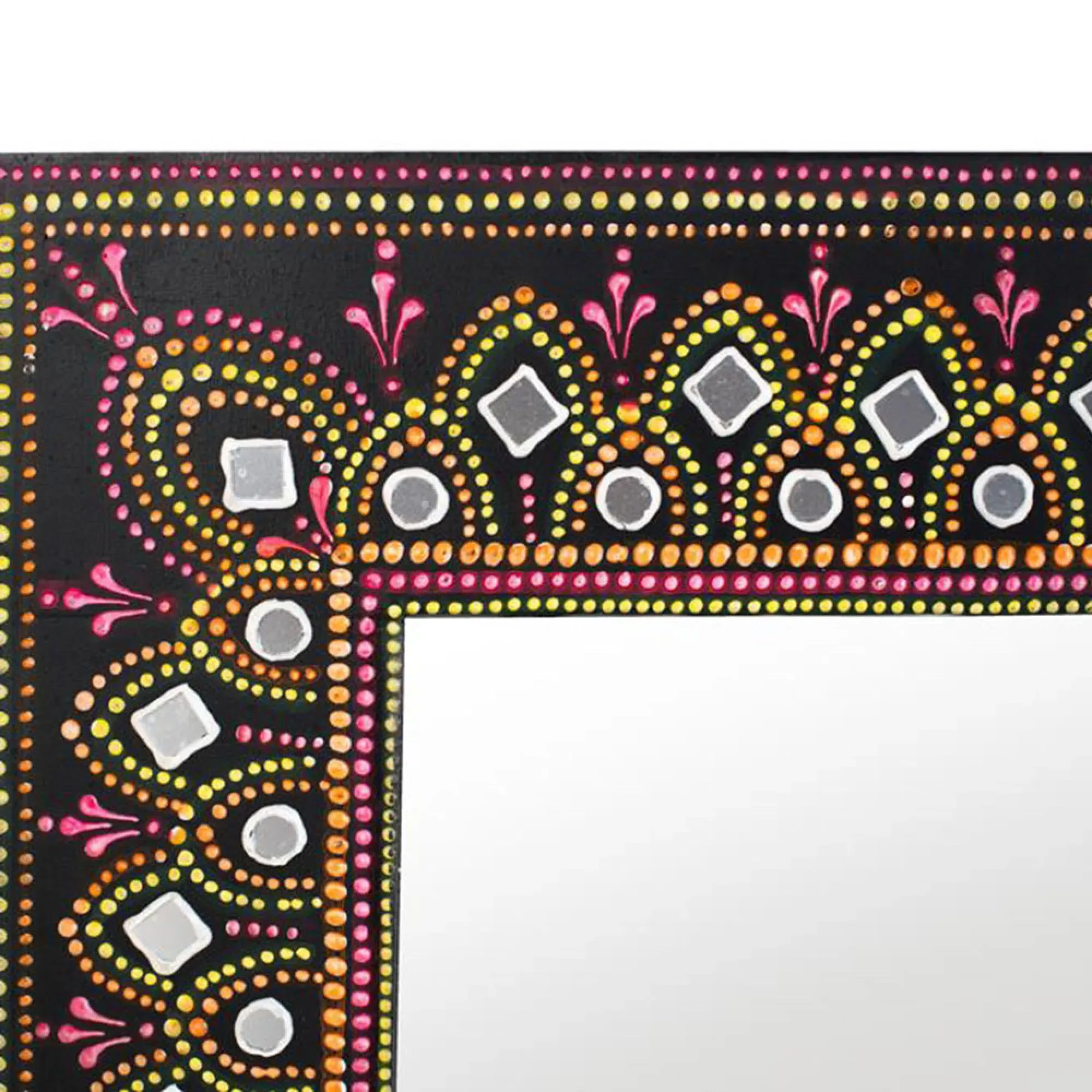 Lecce Wall Mirror - Black, Wood