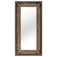 Lecce Wall Mirror - Black, Wood