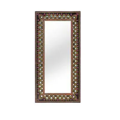 Lecce Wall Mirror - Black, Wood image