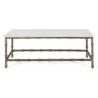 Livorno Coffee Table - White, Marble