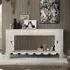 Lomax Large Console Table - Antique White, Mango Wood