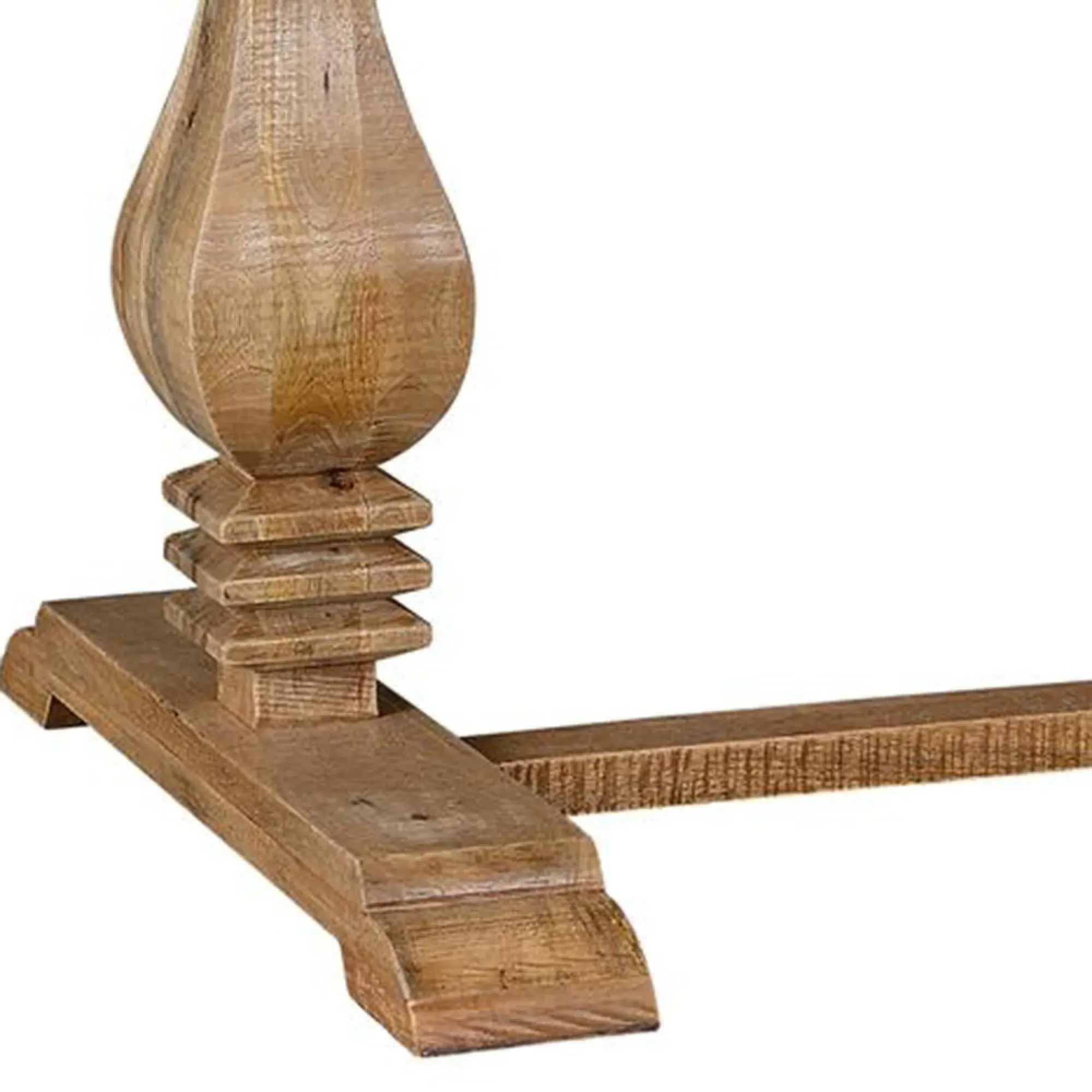 Lucca 8-Seater Double Pedestal Dining Table - Natural, Mango Wood