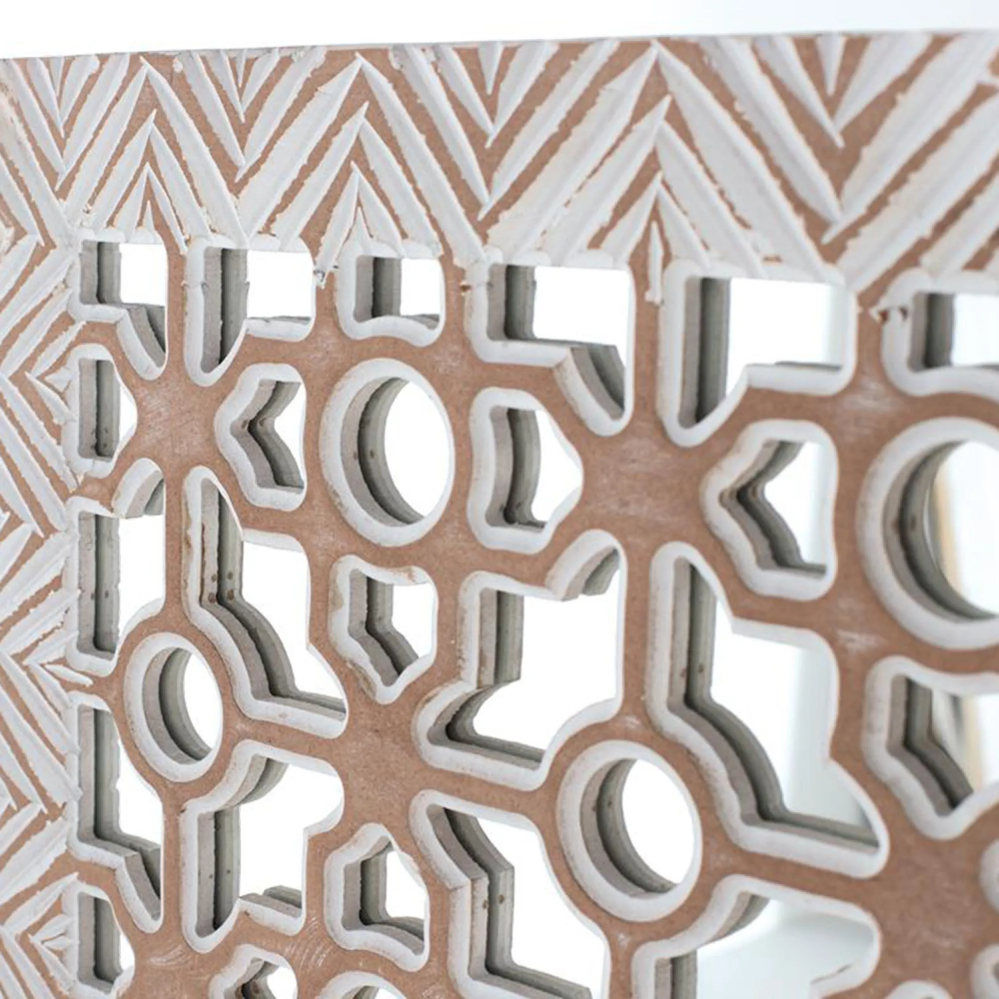 Luminita Square Decorative Panel - Pickled White