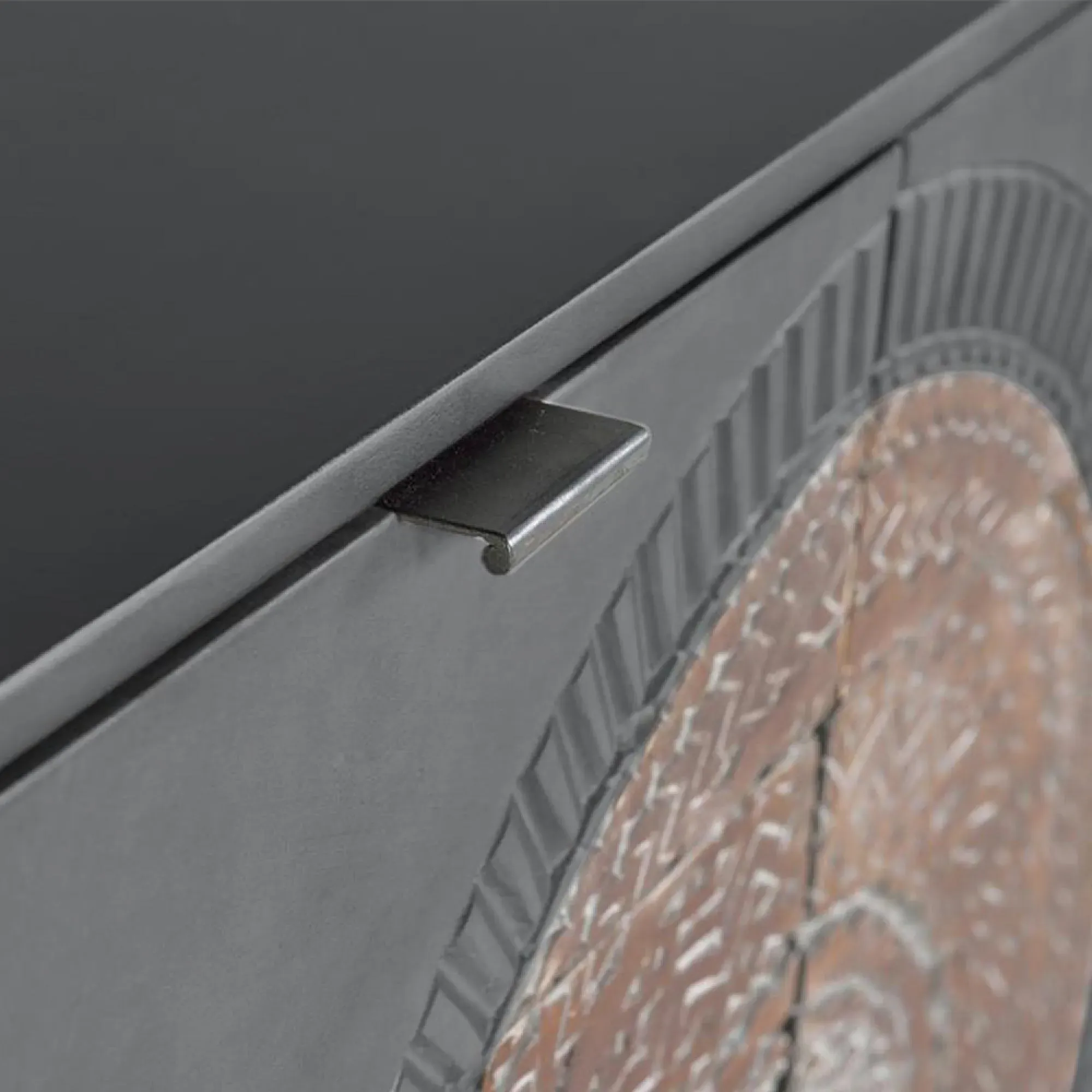 Lytton Small 2 Door Sideboard - Grey, Mango Wood