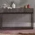 Macedonia Carved 2 Drawer Console Table - Dark Walnut, Mango Wood