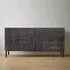 Macedonia Carved 4 Door Sideboard - Dark Walnut, Mango Wood
