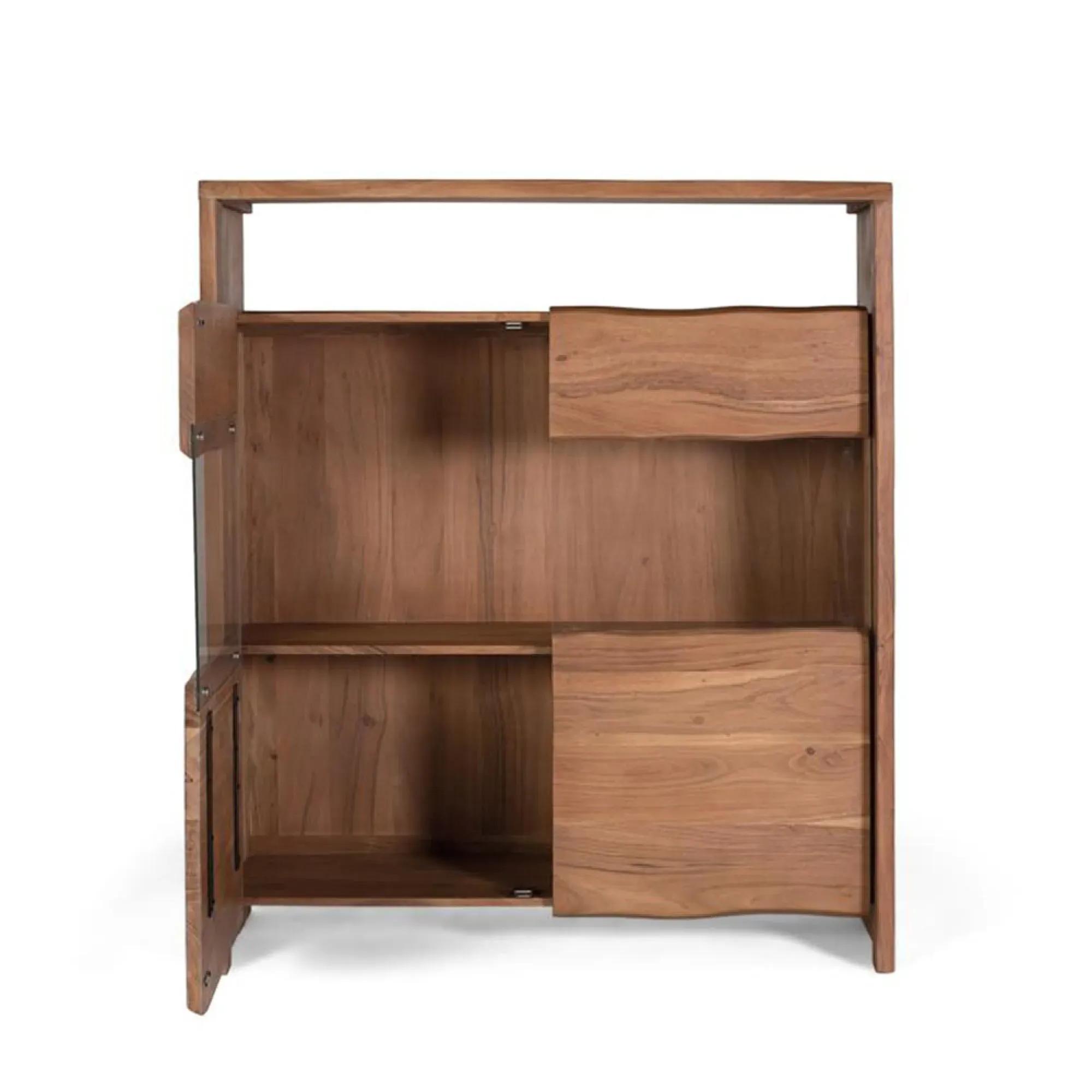 Macerata 2 Door Buffet Hutch - Natural, Acacia Wood