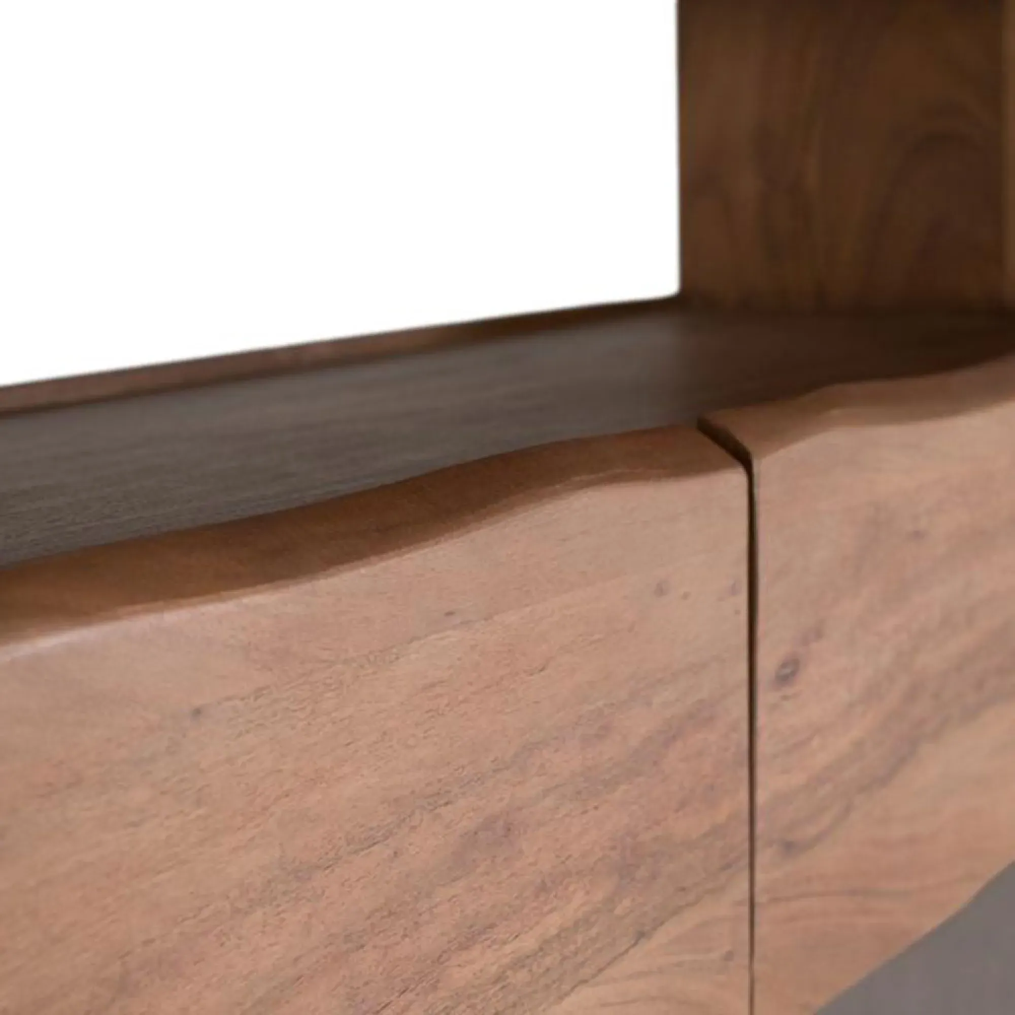 Macerata 2 Door Buffet Hutch - Natural, Acacia Wood