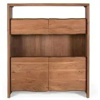 Macerata 2 Door Buffet Hutch - Natural, Acacia Wood