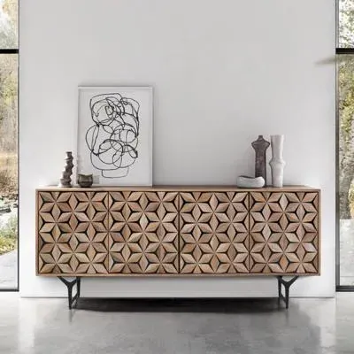 Marlee Large Sideboard - Natural, Mango Wood