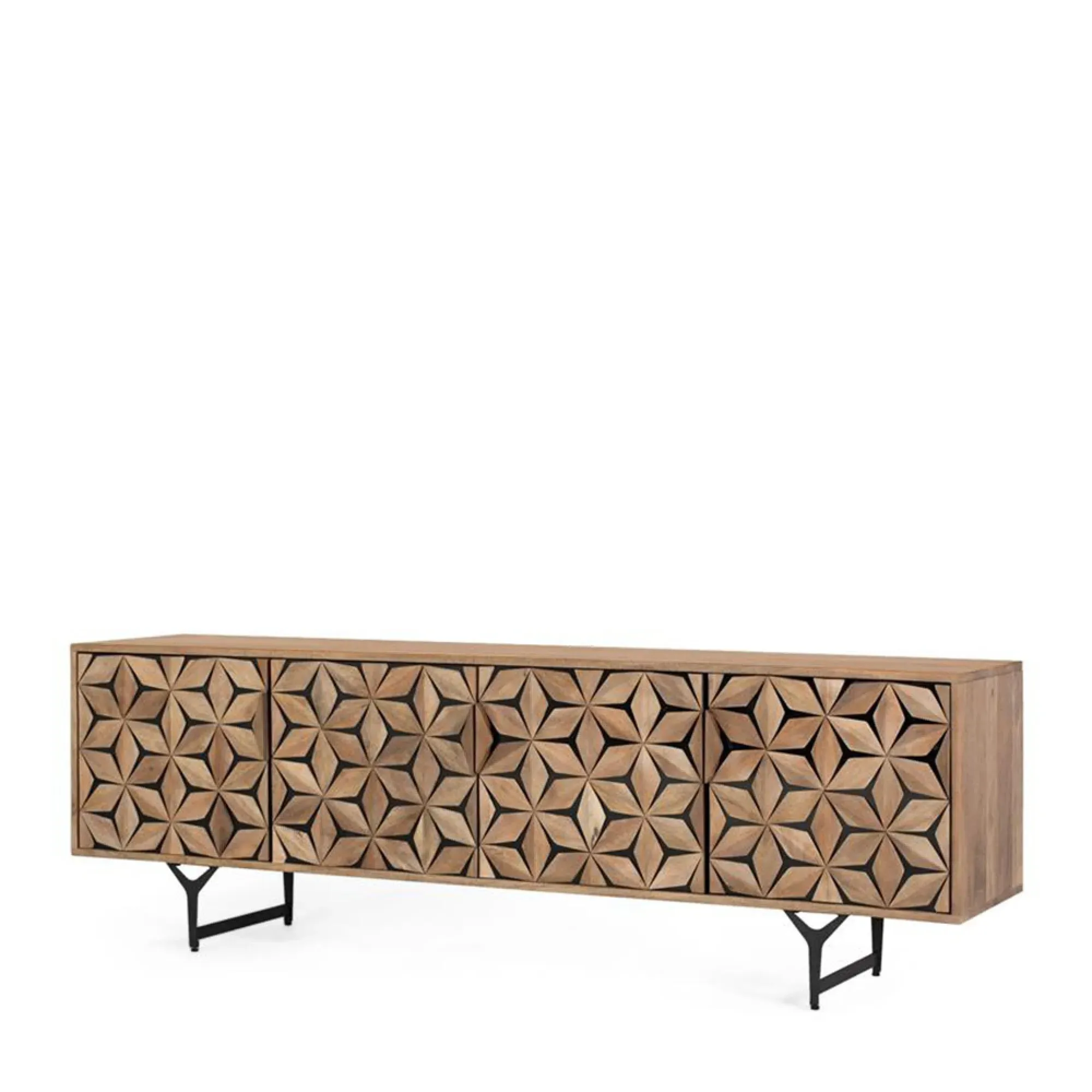 Marlee Large TV Unit - Natural, Mango Wood
