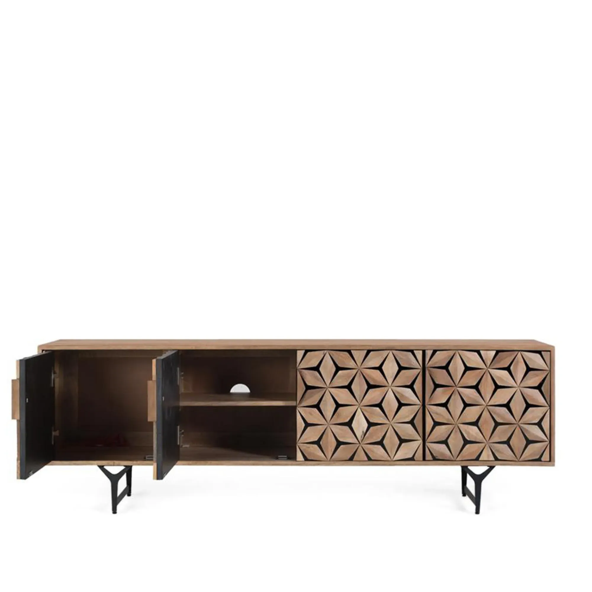 Marlee Large TV Unit - Natural, Mango Wood