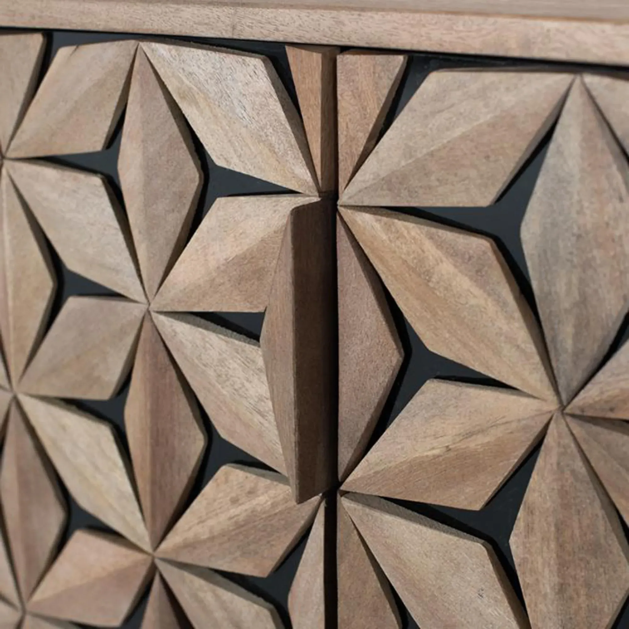 Marlee Large TV Unit - Natural, Mango Wood