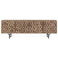 Marlee Large TV Unit - Natural, Mango Wood