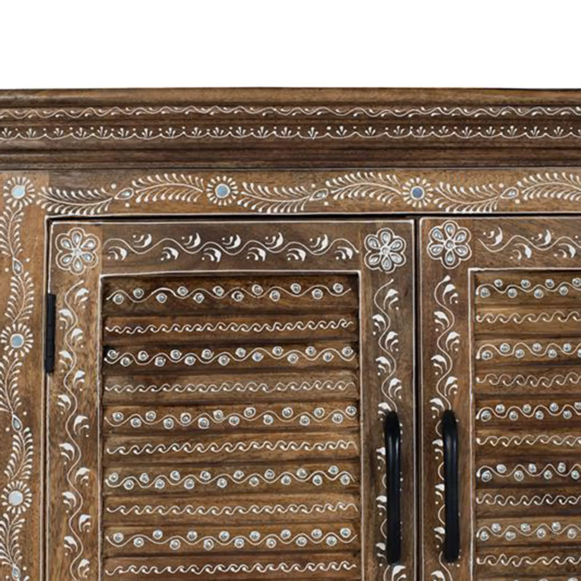 Milan 4 Door Sideboard - Natural, Mango Wood