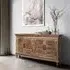 Milan 4 Door Sideboard - Natural, Mango Wood