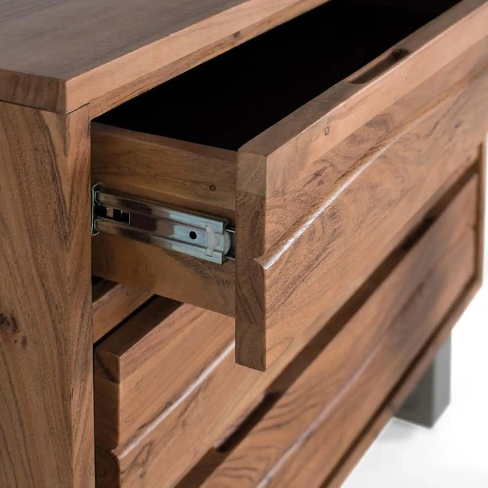 Monza 3 Drawer Chest - Natural, Acacia Wood