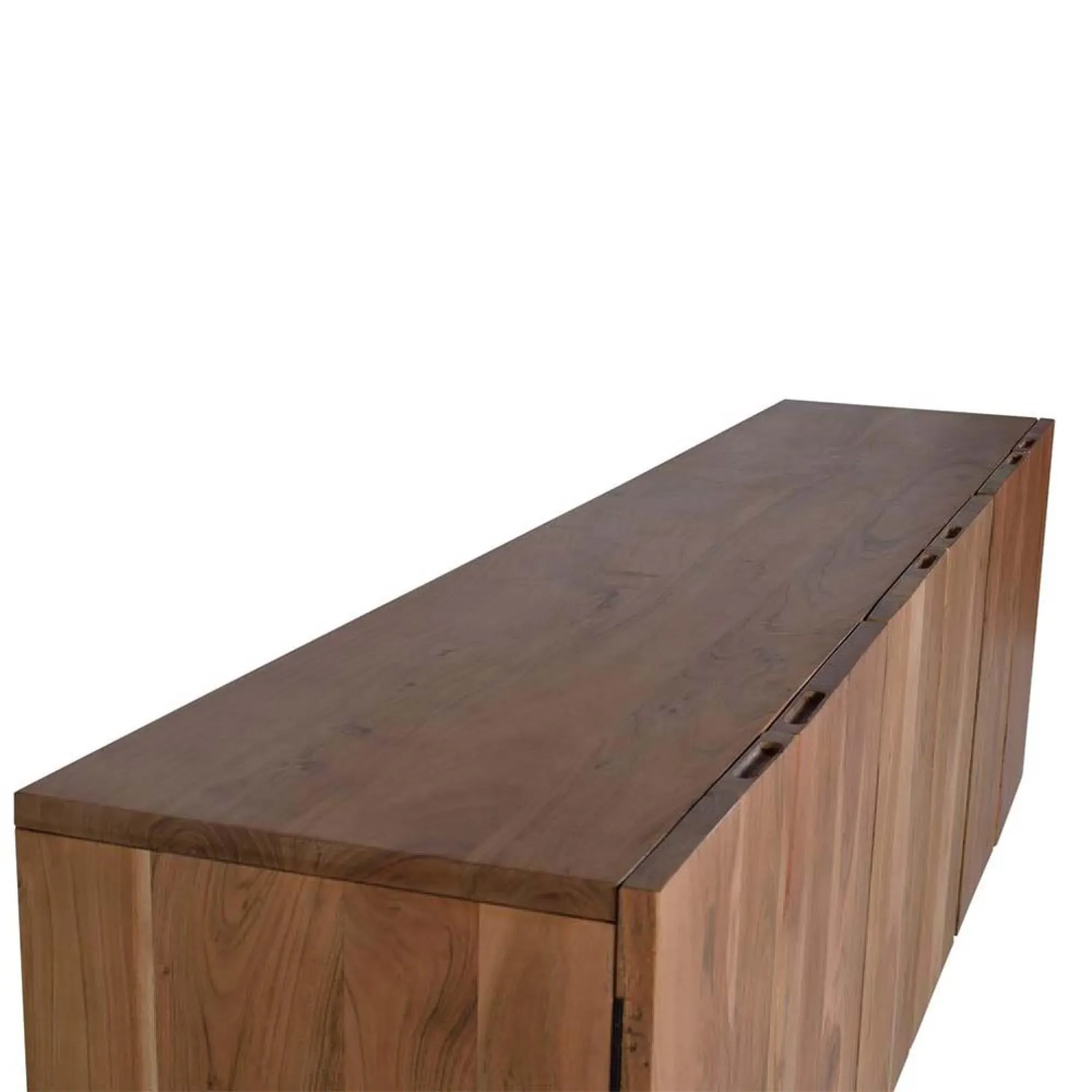 Monza 6 Door Extra Large Sideboard - Natural, Acacia Wood