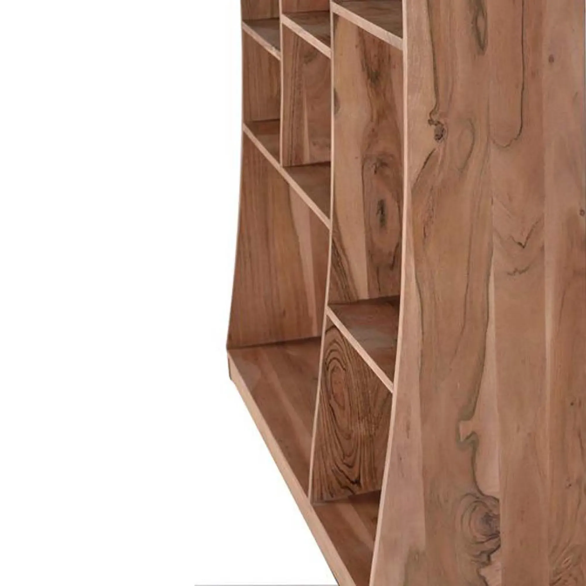 Monza Bookcase - Natural, Acacia Wood