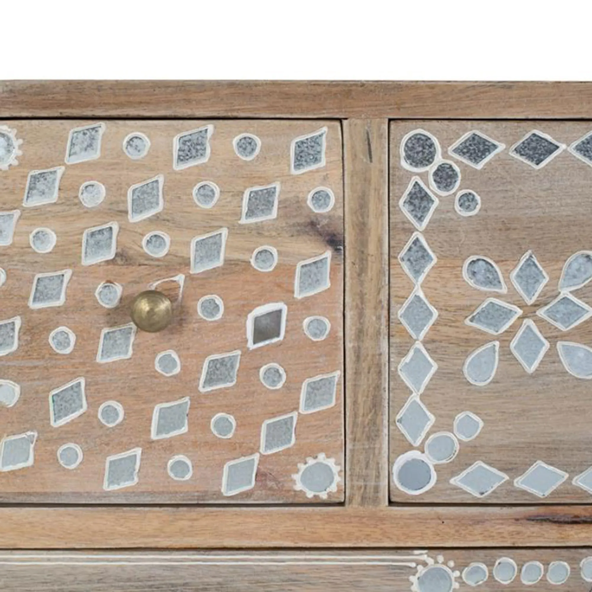 Monza Multi Drawer Chest - Natural, Mango Wood