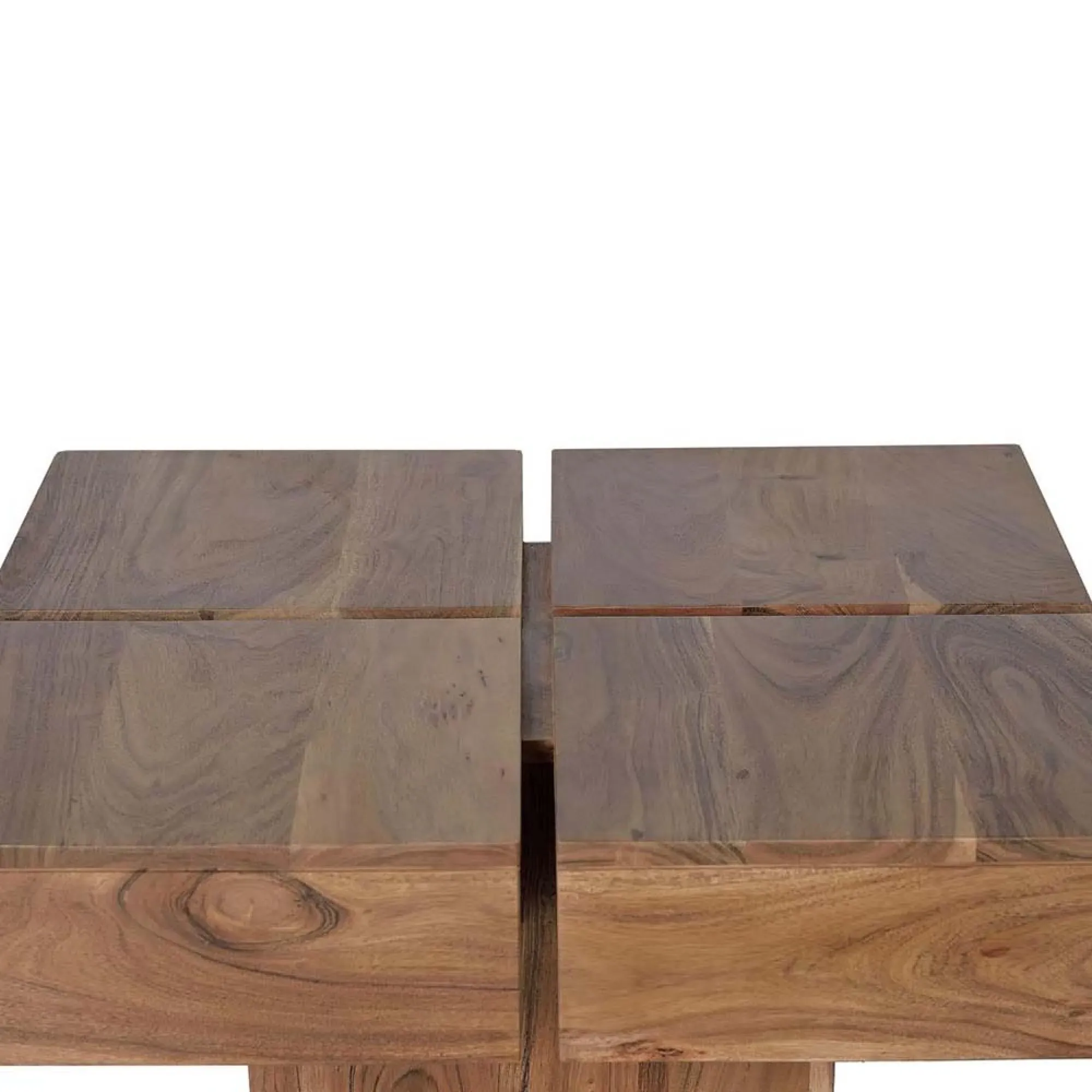 Monza Square Coffee Table - Natural, Acacia Wood