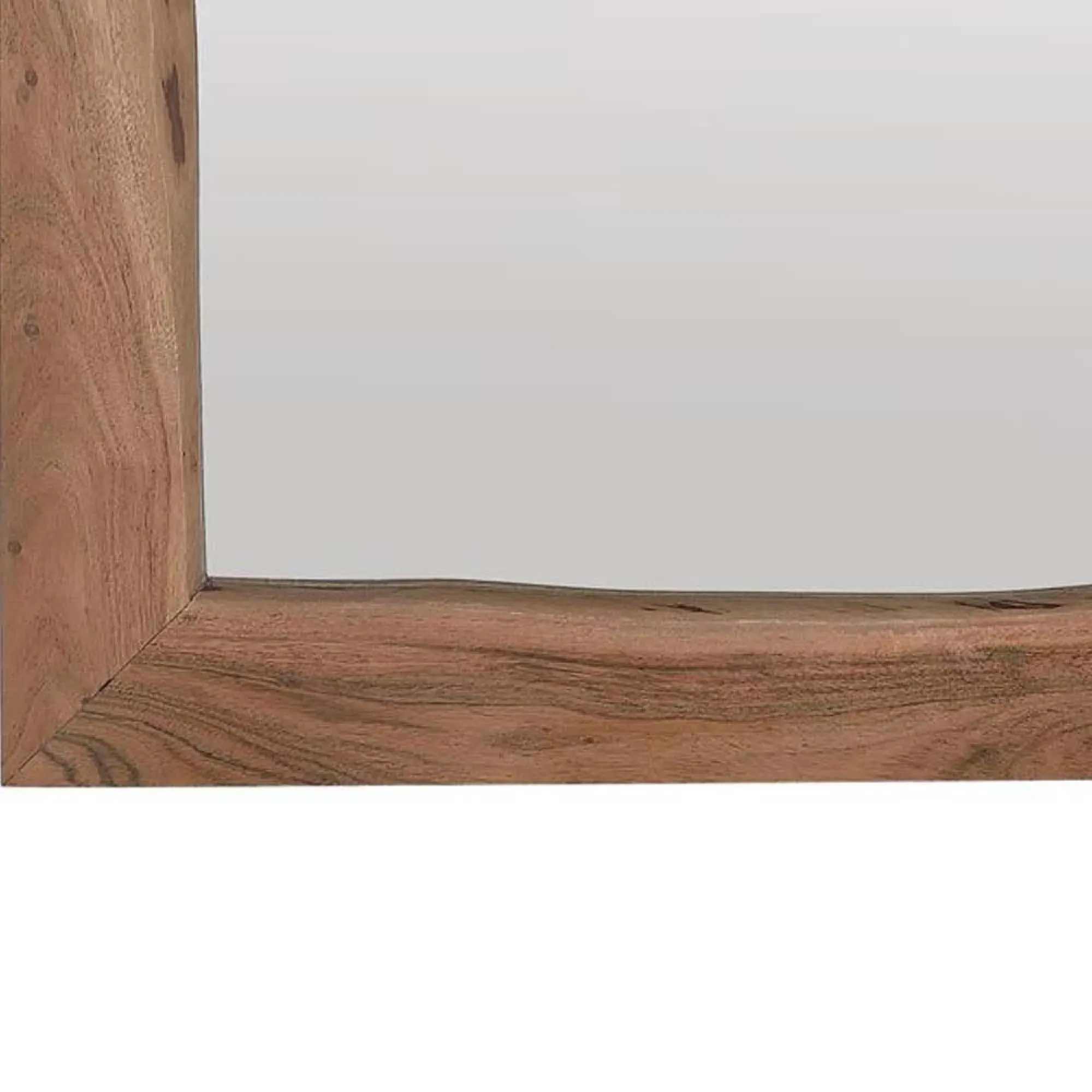Monza Wall Mirror - Natural, Acacia Wood
