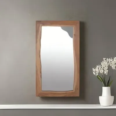 Monza Wall Mirror - Natural, Acacia Wood image