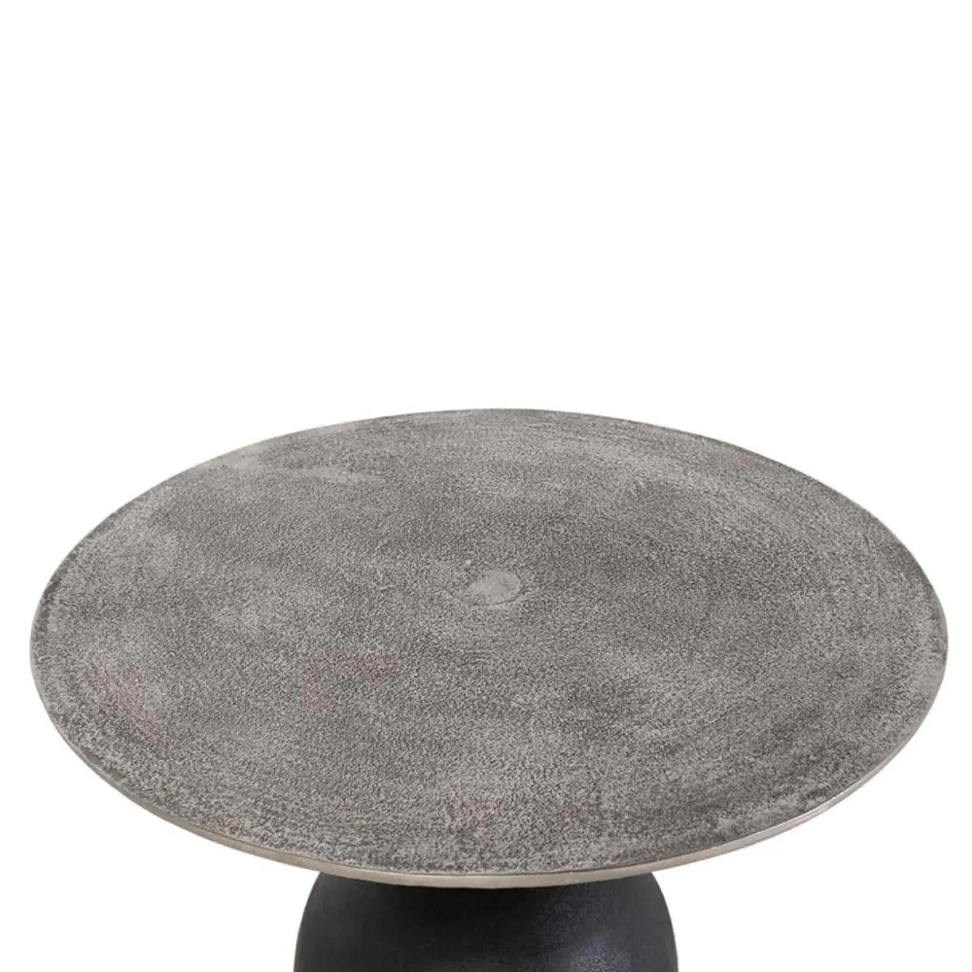 Narberth Round Coffee Table - Grey, Metal