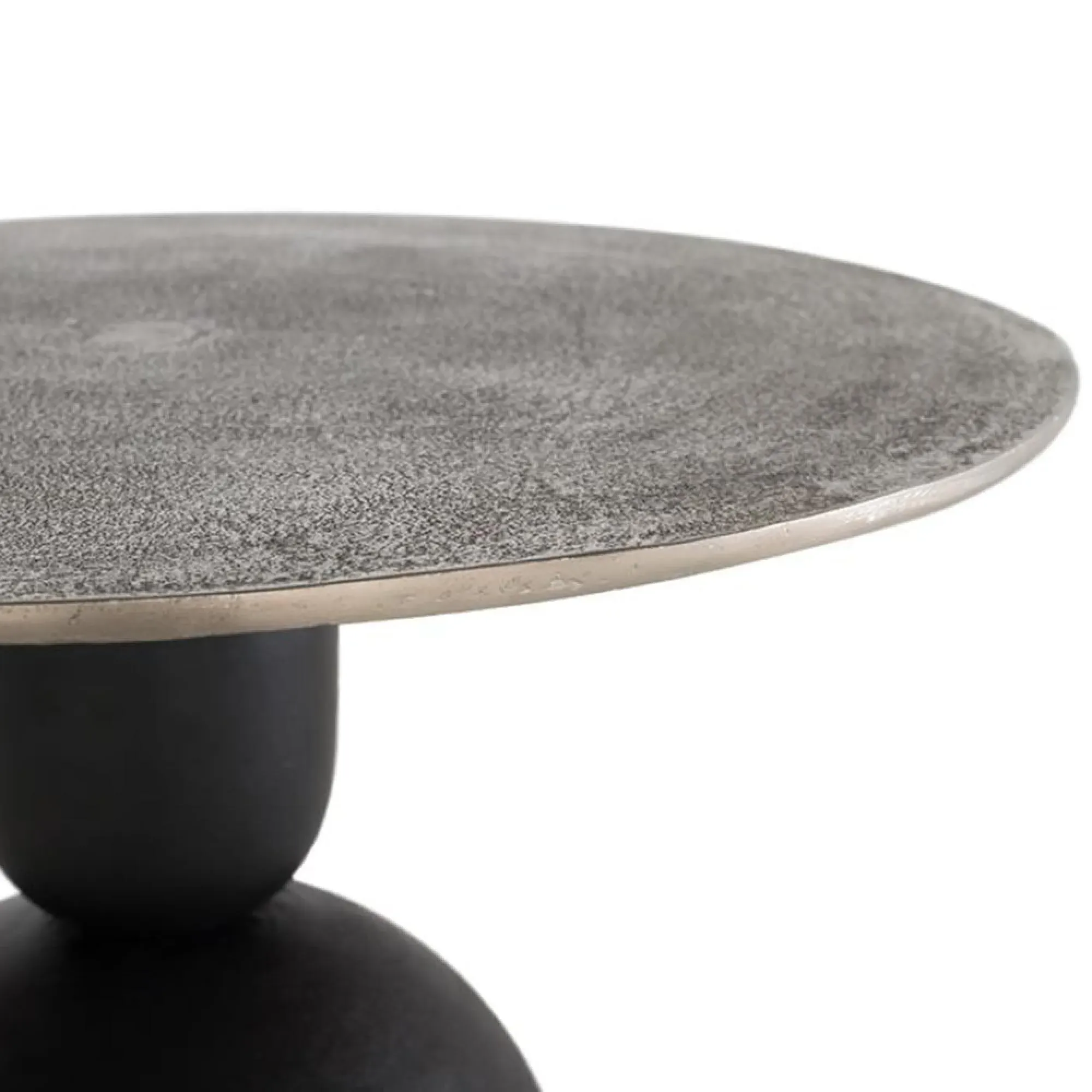 Narberth Round Coffee Table - Grey, Metal