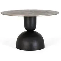 Narberth Round Coffee Table - Grey, Metal